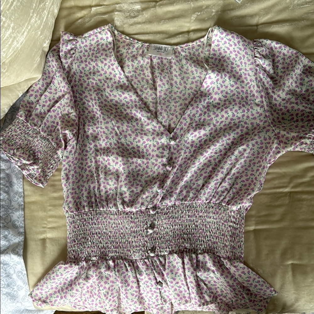 Floral Print Women's Top